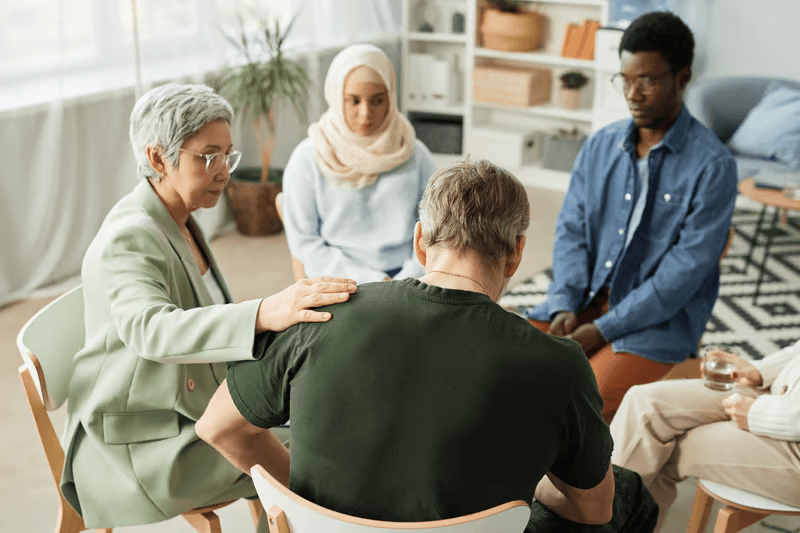 Support group background
