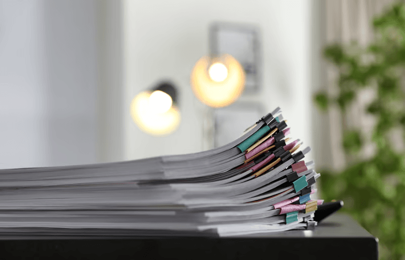 Stack of documents