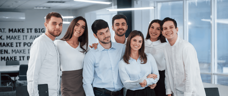 Inclusive workplace: diverse team of different ages, abilities, and backgrounds working collaboratively