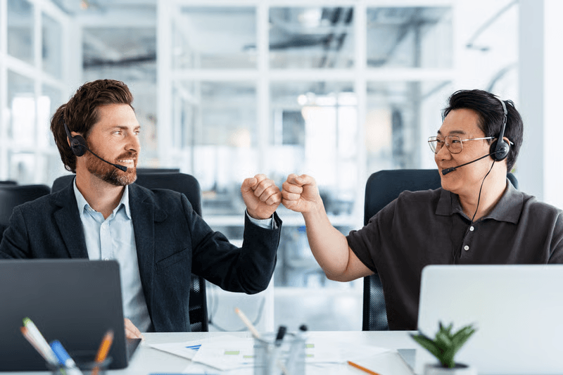 Developers collaborating